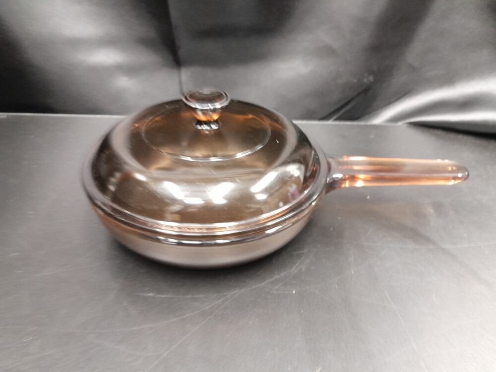 Corning Visions Amber 7” Non Stick Teflon Skillet With Lid